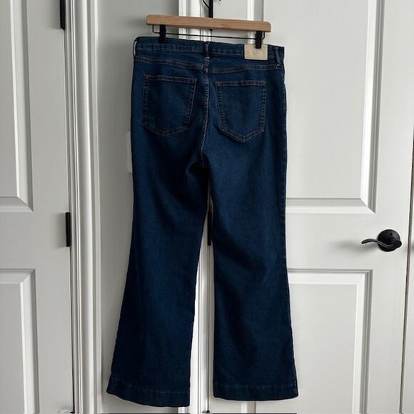 Everlane The High Rise Flare Wide Leg Jean Size: 32 Dark Rinse - Picture 8 of 12